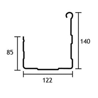 Square Style Guttering - 6m Lengths